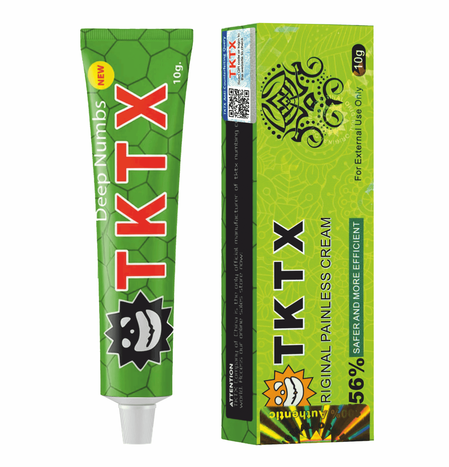 Pomada Anestésica TKTX Verde 56% - Maior profundidade de atuação. - TKTX Numb Cream