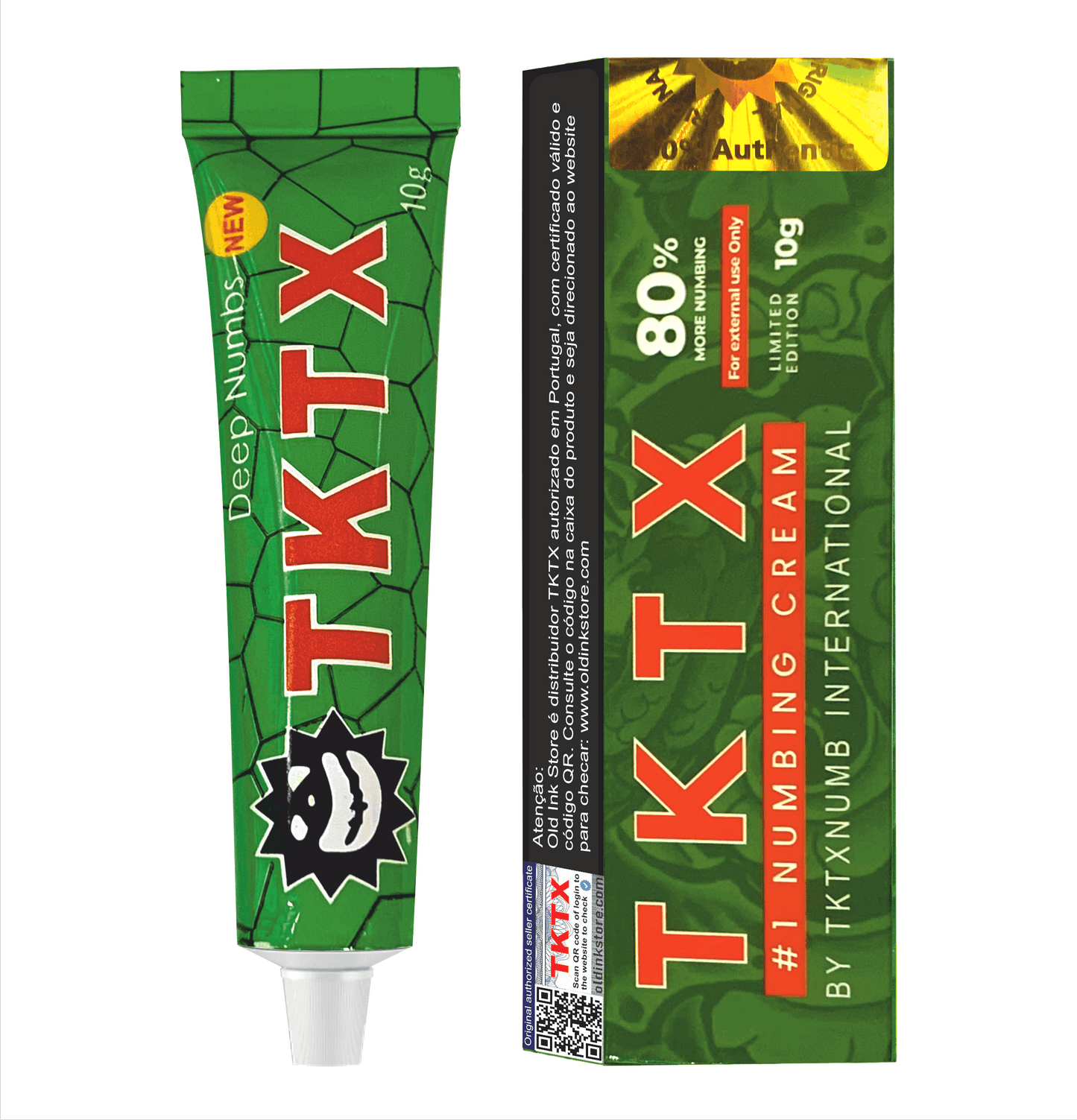 Pomada Anestésica TKTX Verde 80% - Deep Numb. - TKTX Numb Cream