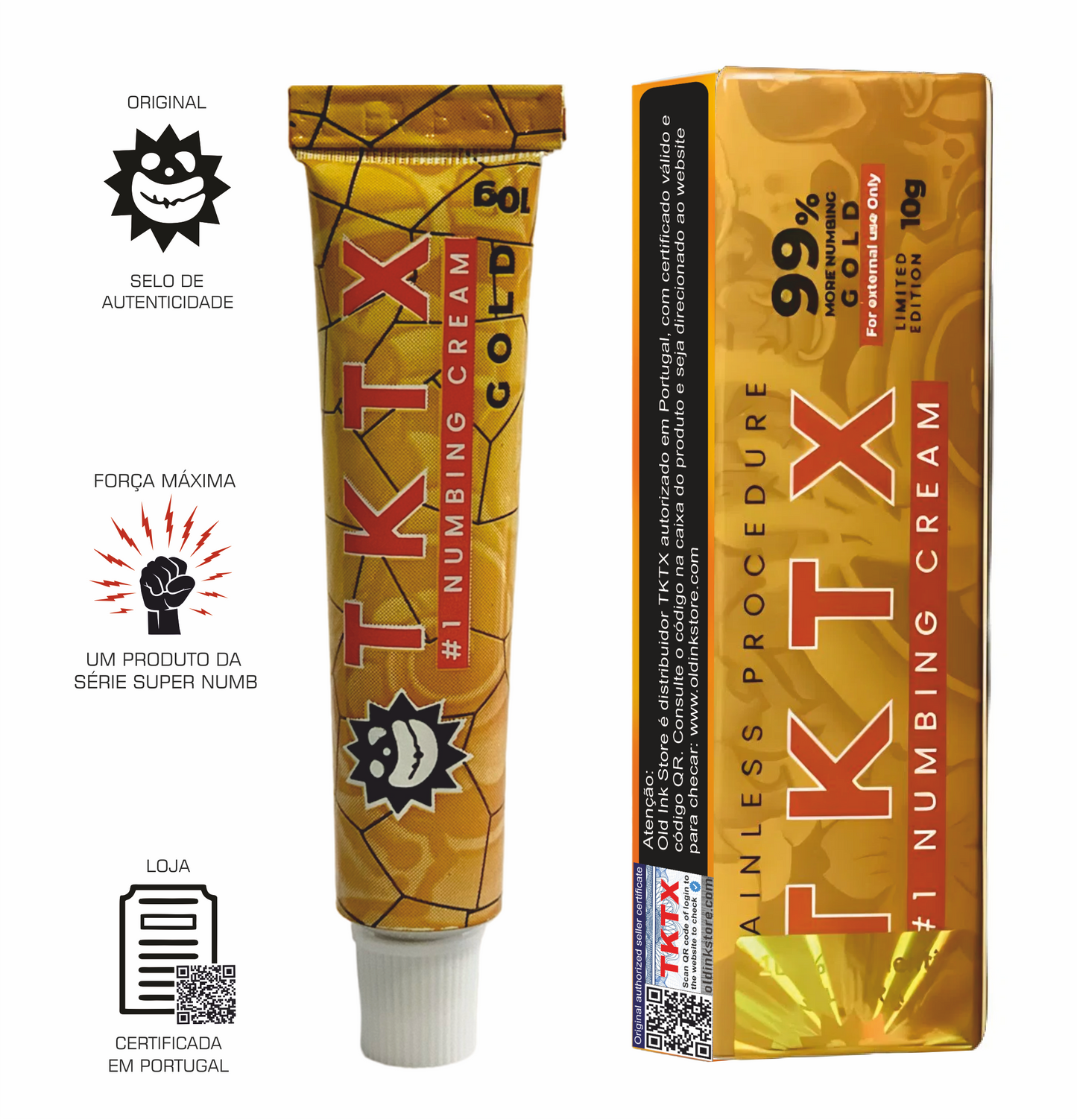 Pomada TKTX Gold 99% - Maior profundidade.
