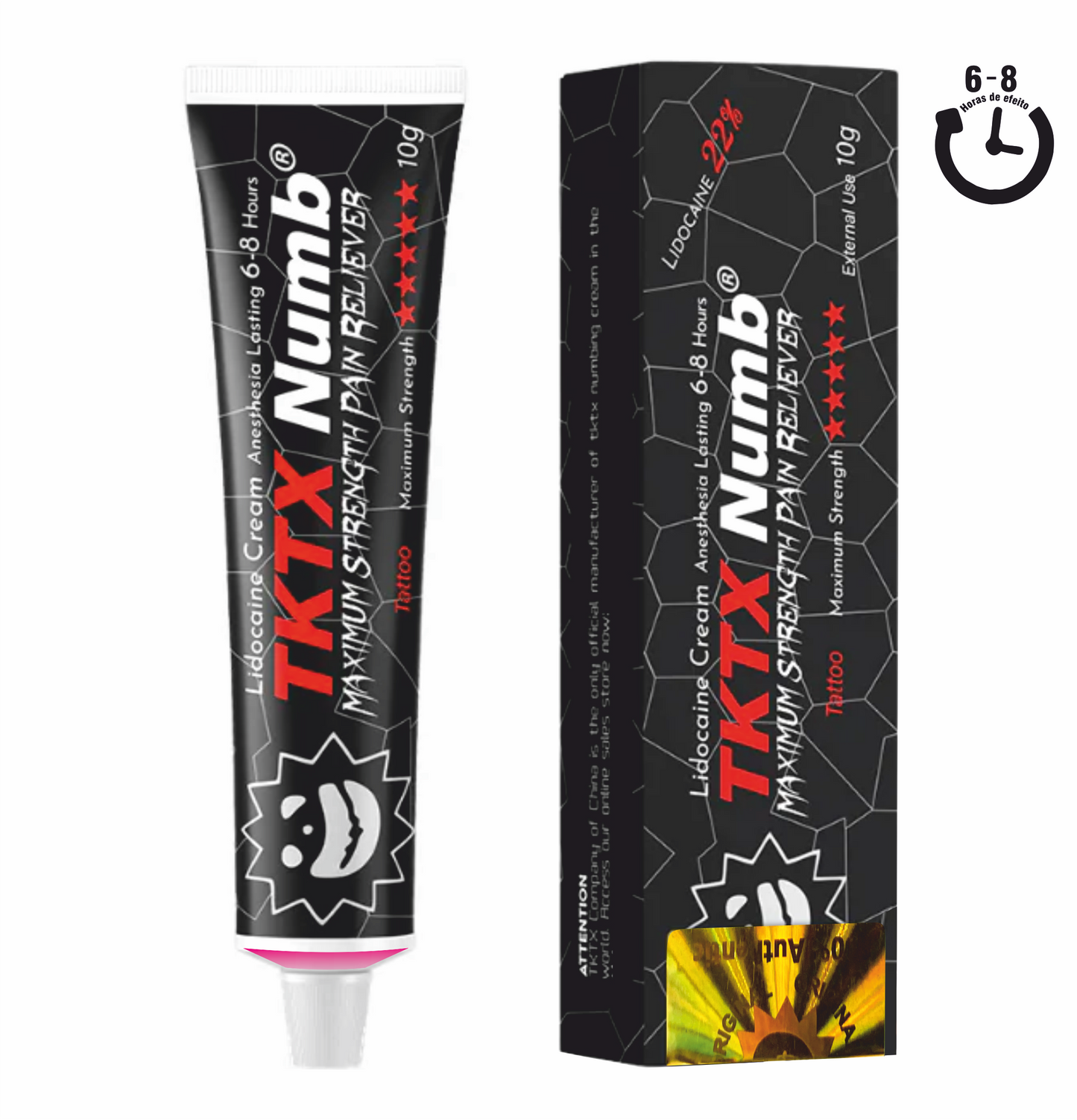 100pcs | TKTX Numb | MAXIMUM STRENGTH - Todas as cores disponíveis