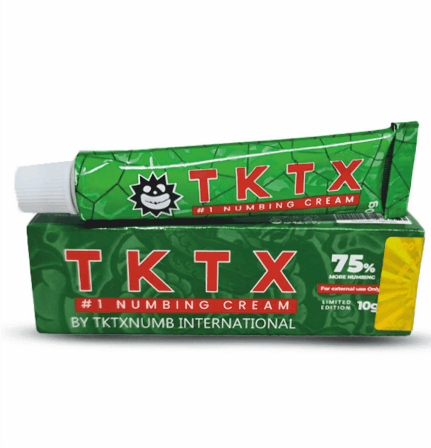 Pomada Anestésica TKTX Verde 75% - Maior profundidade de atuação. - TKTX Numb Cream