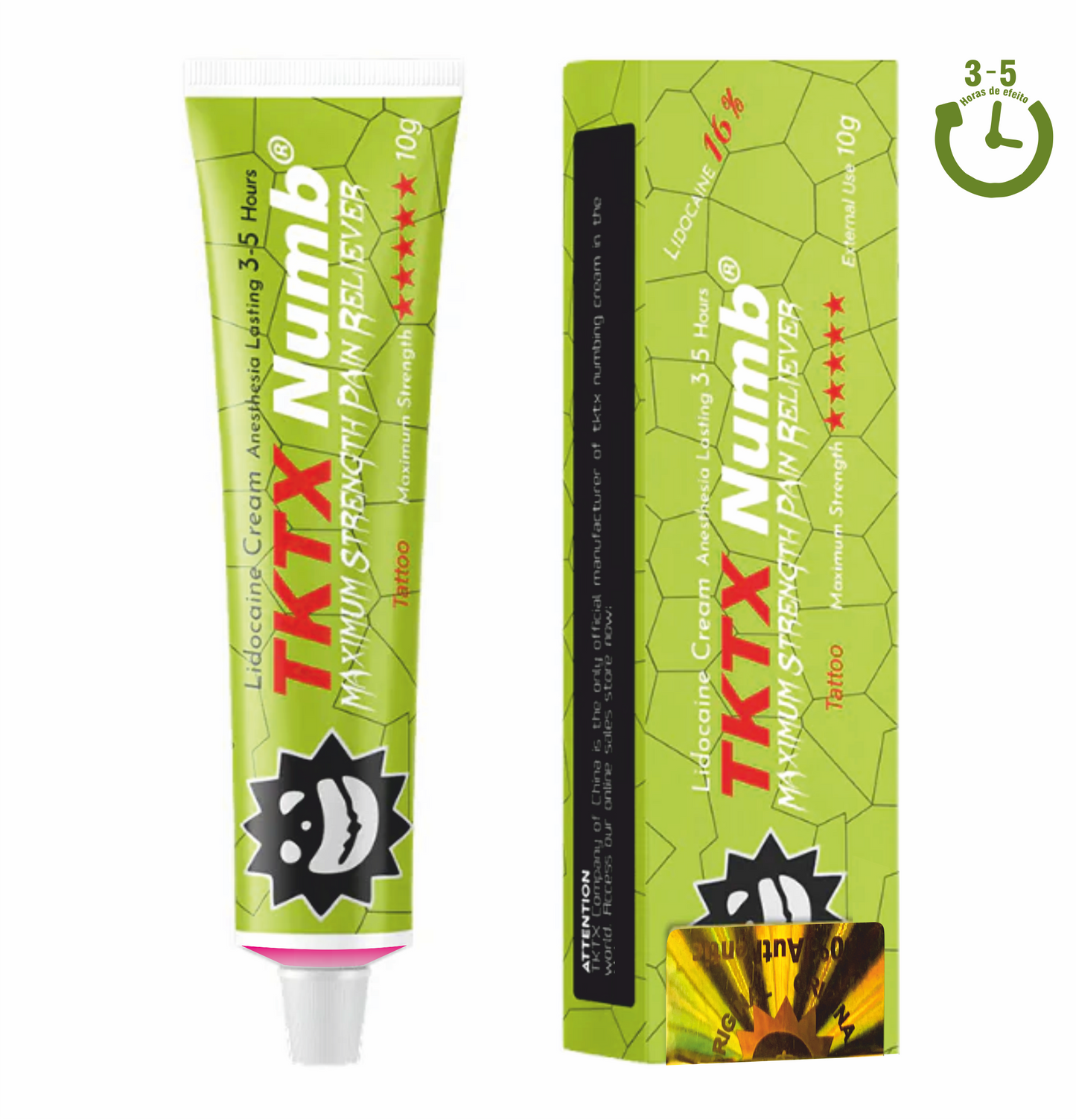 100pcs | TKTX Numb | MAXIMUM STRENGTH - Todas as cores disponíveis