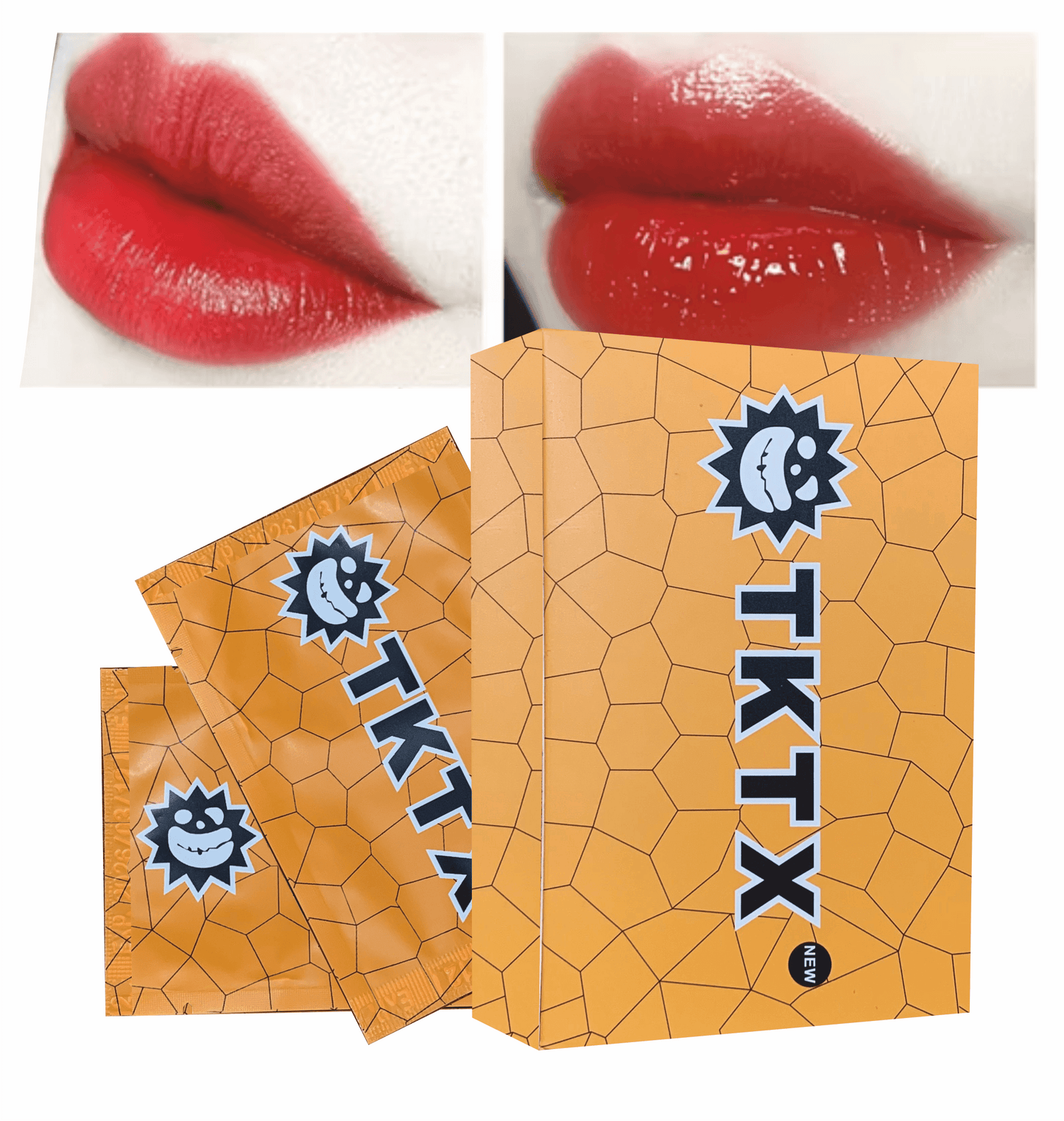 Sticker Anestésico Labial TKTX Yellow | For Lips | 12 Unidades