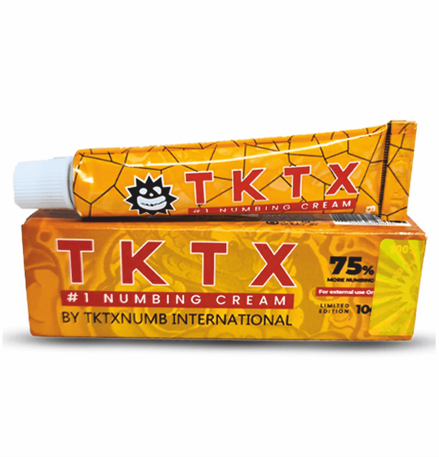 Pomada Anestésica TKTX Amarela 75% - Rápida oclusão, profundidade e longo efeito. - TKTX Numb Cream