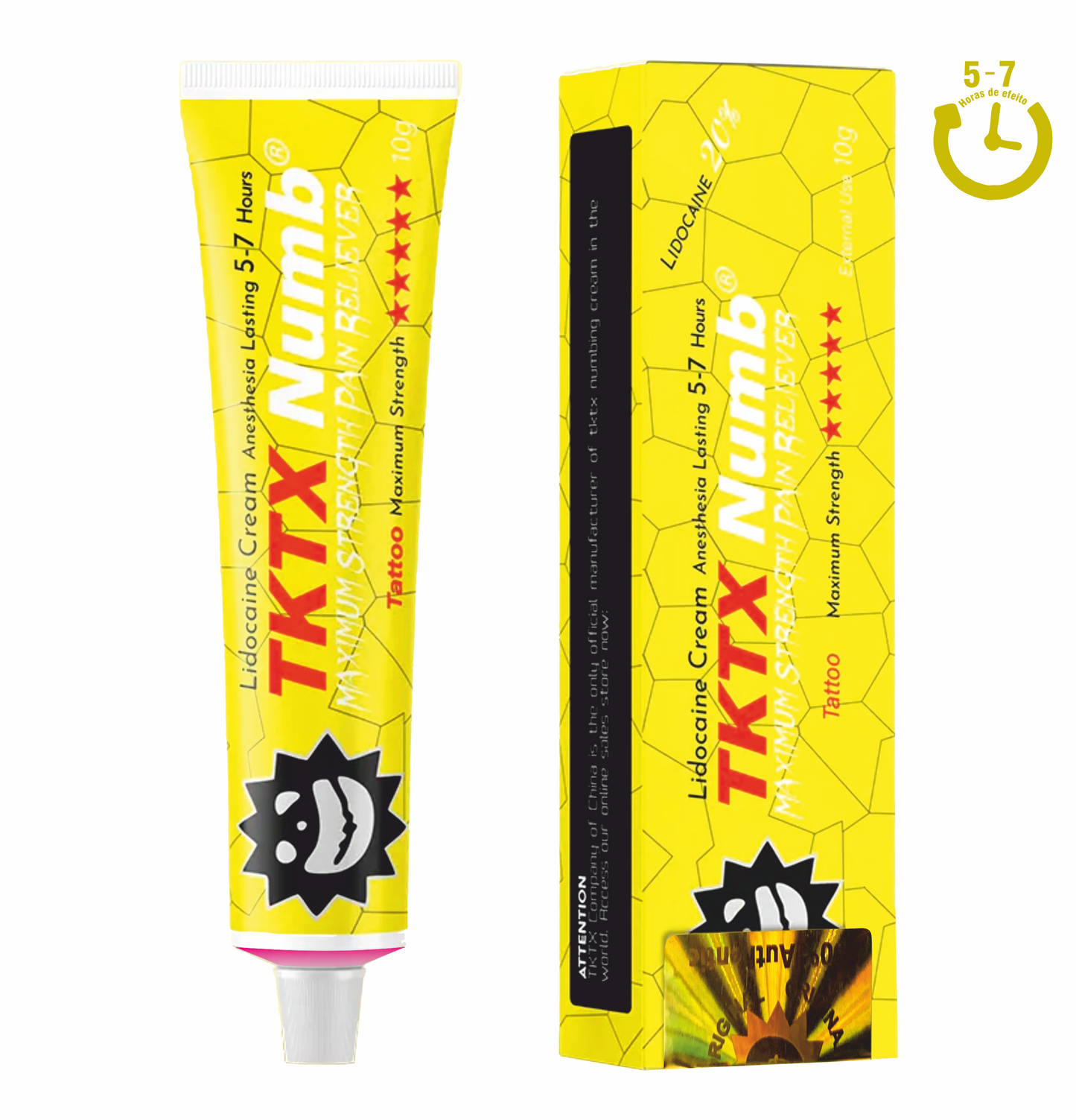 100pcs | TKTX Numb | MAXIMUM STRENGTH - Todas as cores disponíveis