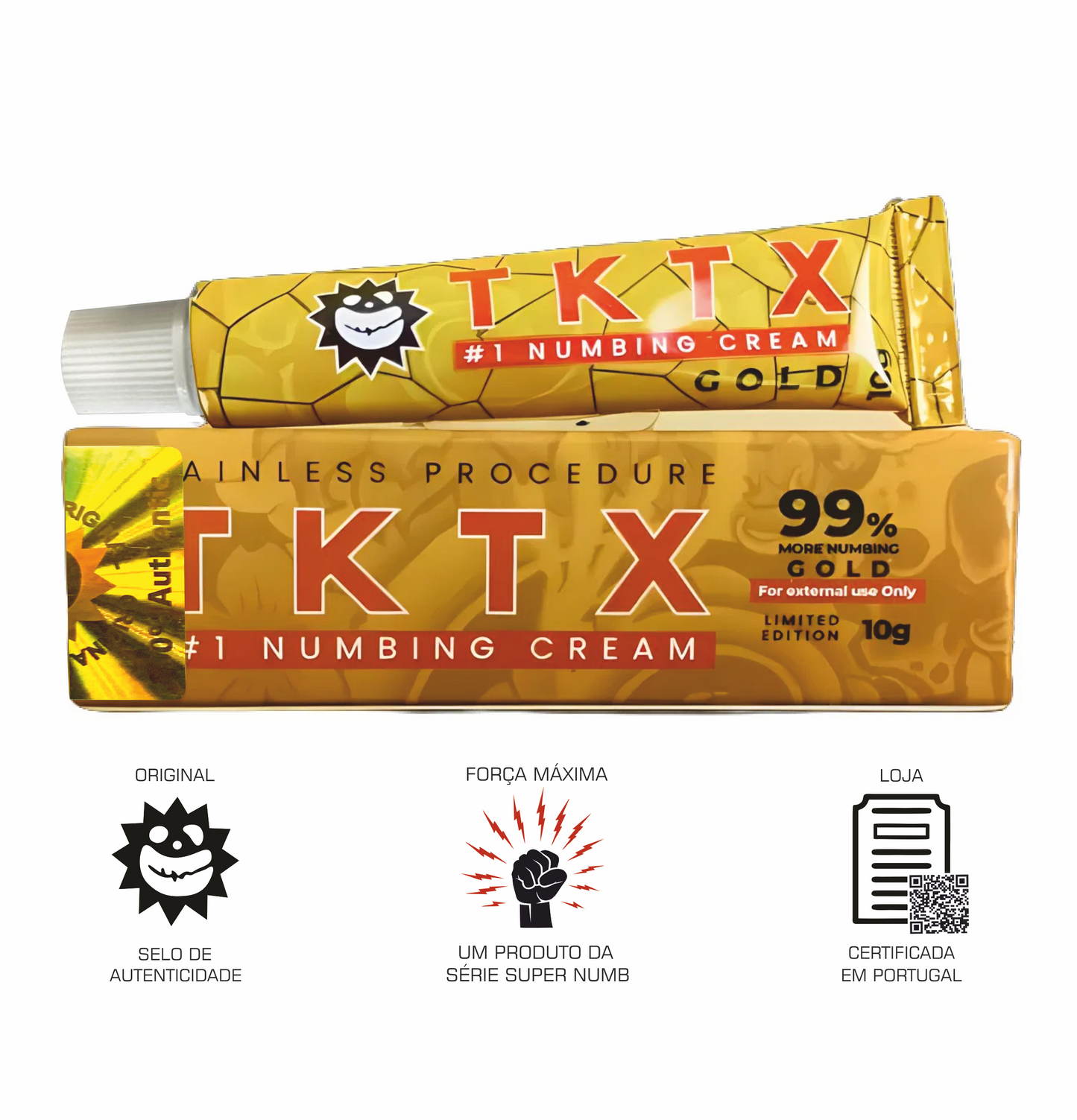Pomada TKTX Gold 99% - Maior profundidade.