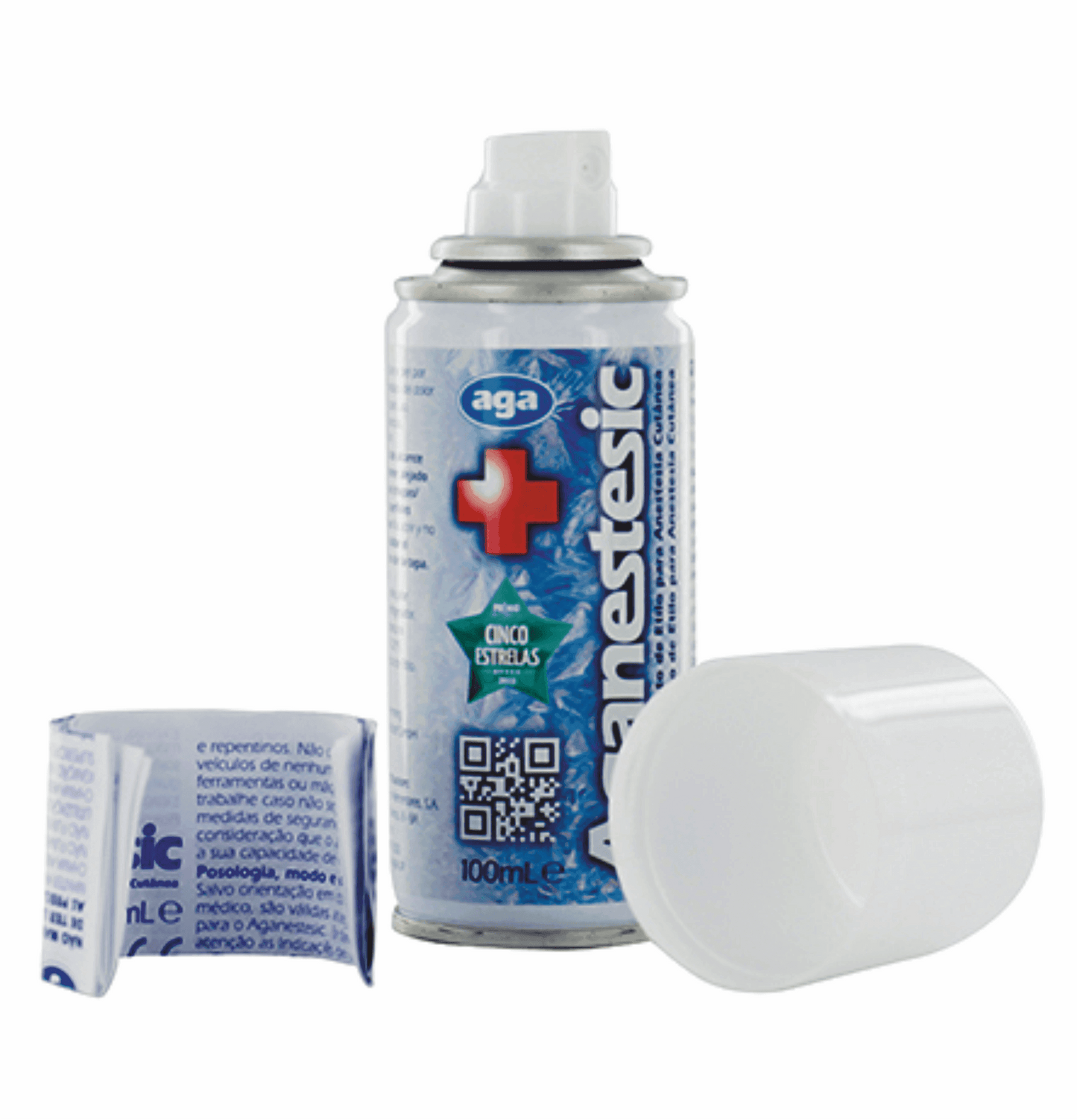 Spray Congelante Anestésico - Procedimento rápido - Piercing, brincos, injeções... Cloreto de Etilo 100ml - TKTX Numb Cream
