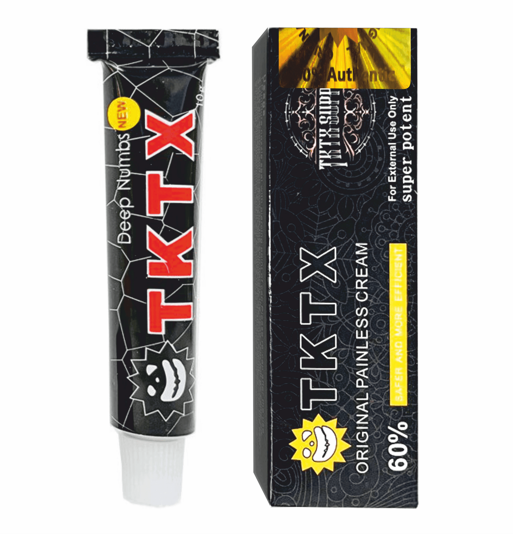 Pomada Anestésica TKTX Preta 60% -Rápido efeito e longa duração. - TKTX Numb Cream