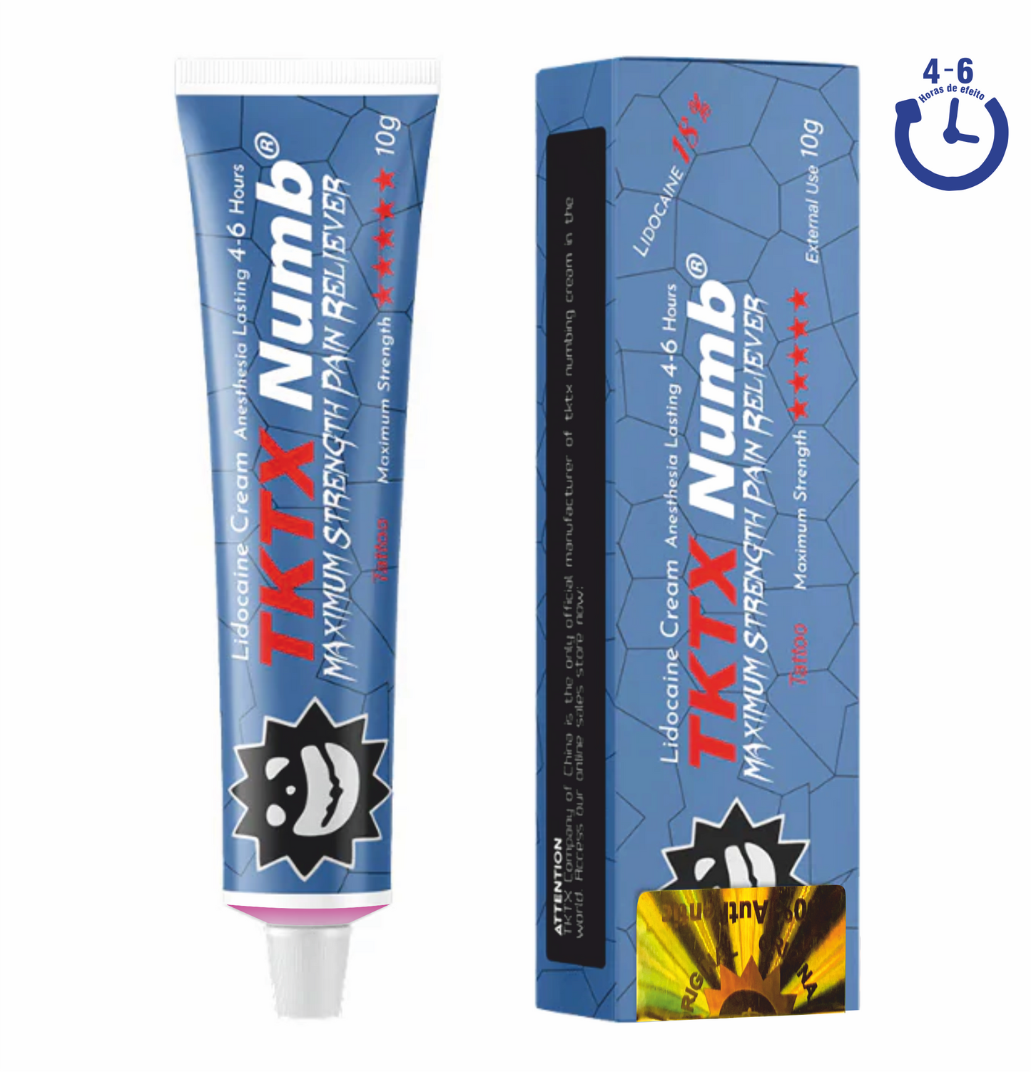 100pcs | TKTX Numb | MAXIMUM STRENGTH - Todas as cores disponíveis