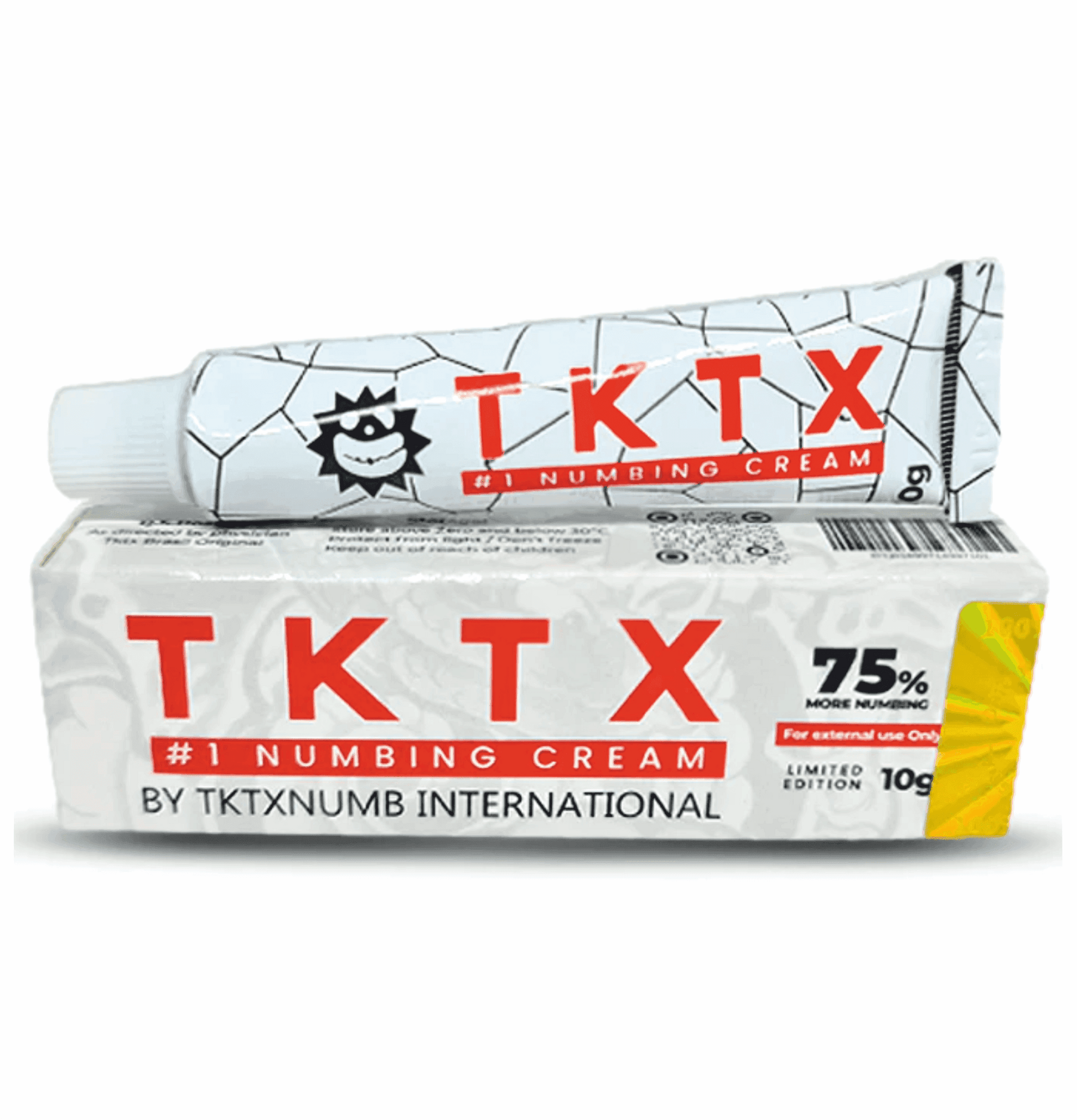Pomada Anestésica TKTX Branca 75% - Anestésico de efeito rápido. - TKTX Numb Cream