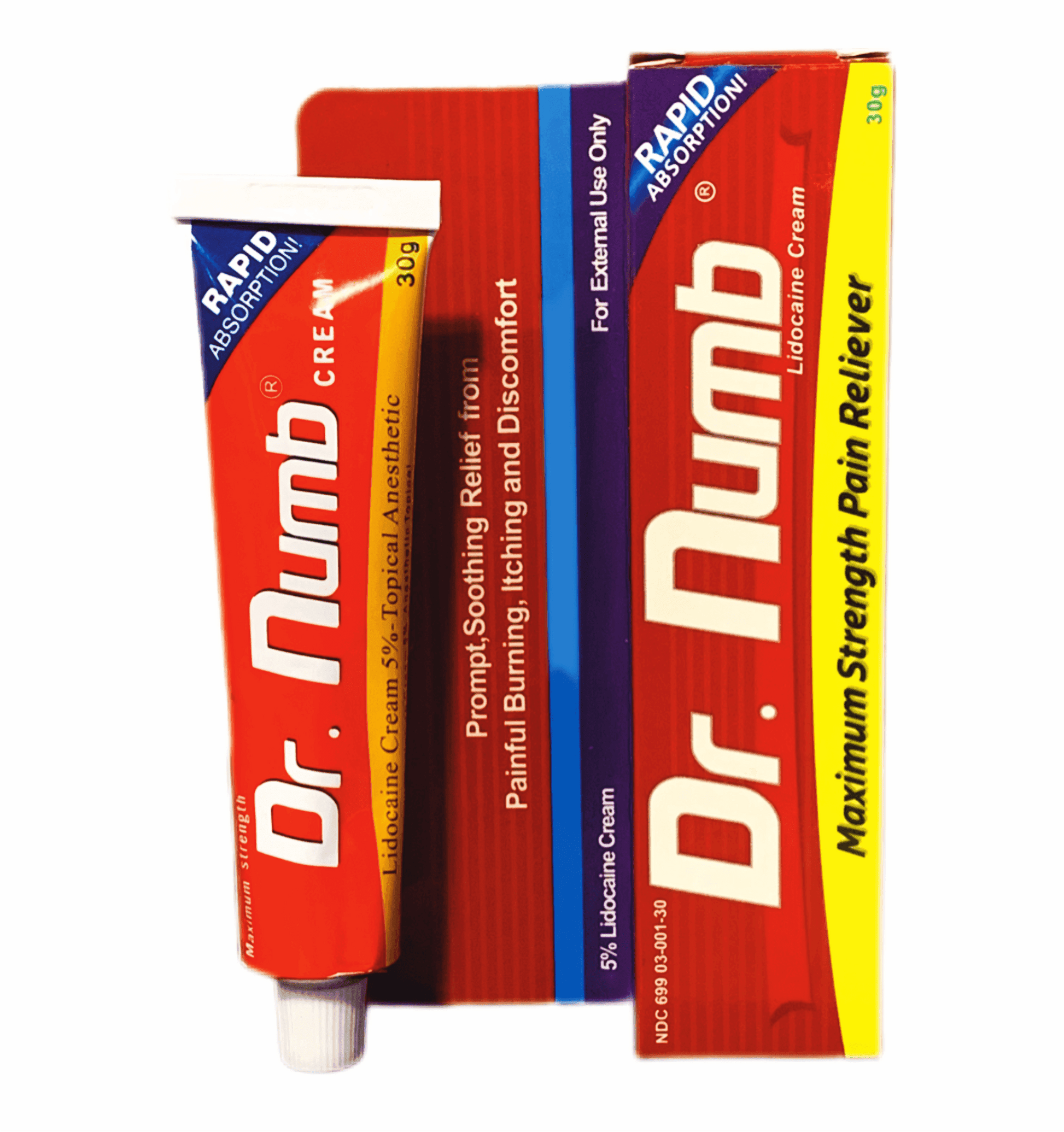 Dr . Numb® Creme Anestésico Tópico - Pele Aberta e Fechada - 30g - TKTX Numb Cream