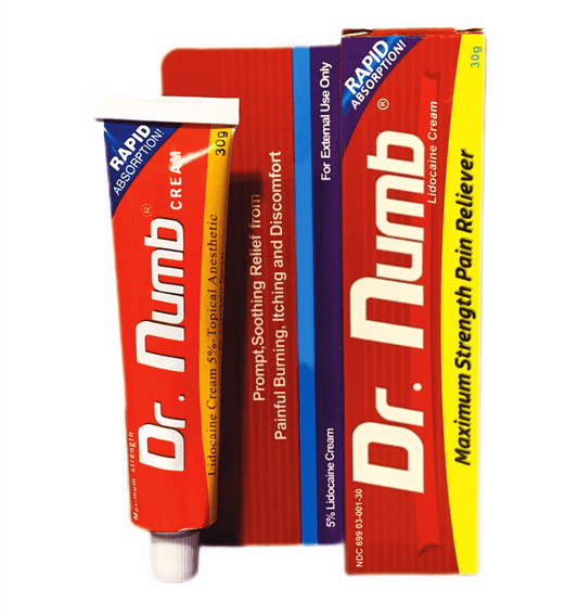 Dr . Numb® Creme Anestésico Tópico - Pele Aberta e Fechada - 30g - TKTX Numb Cream