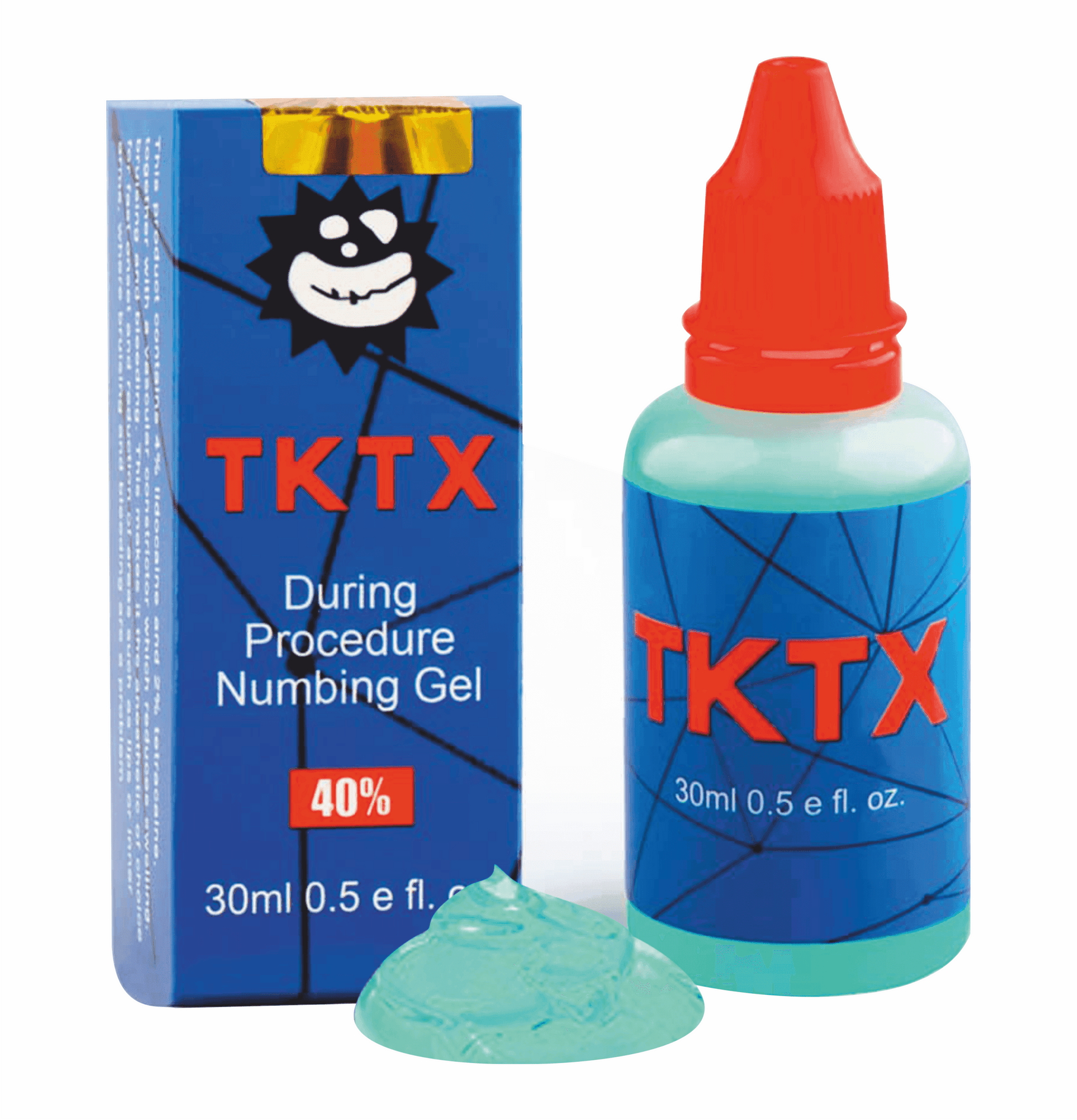 TKTX Blue Gel Anestésico - para uso em Pele Aberta 30ml - Tatuagem e Micropigmentação - TKTX Numb Cream
