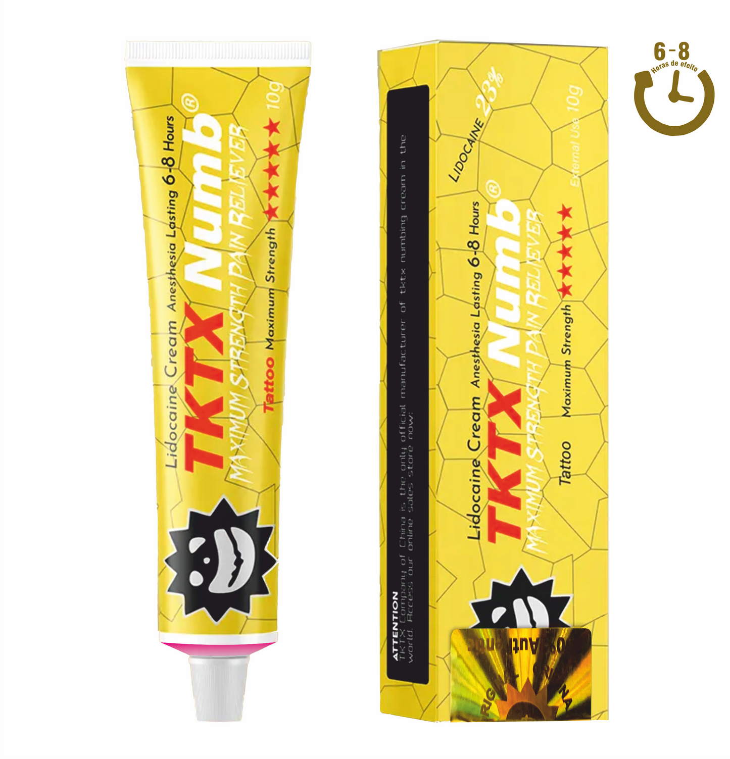 100pcs | TKTX Numb | MAXIMUM STRENGTH - Todas as cores disponíveis
