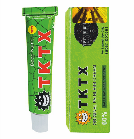 Pomada Anestésica TKTX Verde 60% - Maior profundidade de atuação. - TKTX Numb Cream