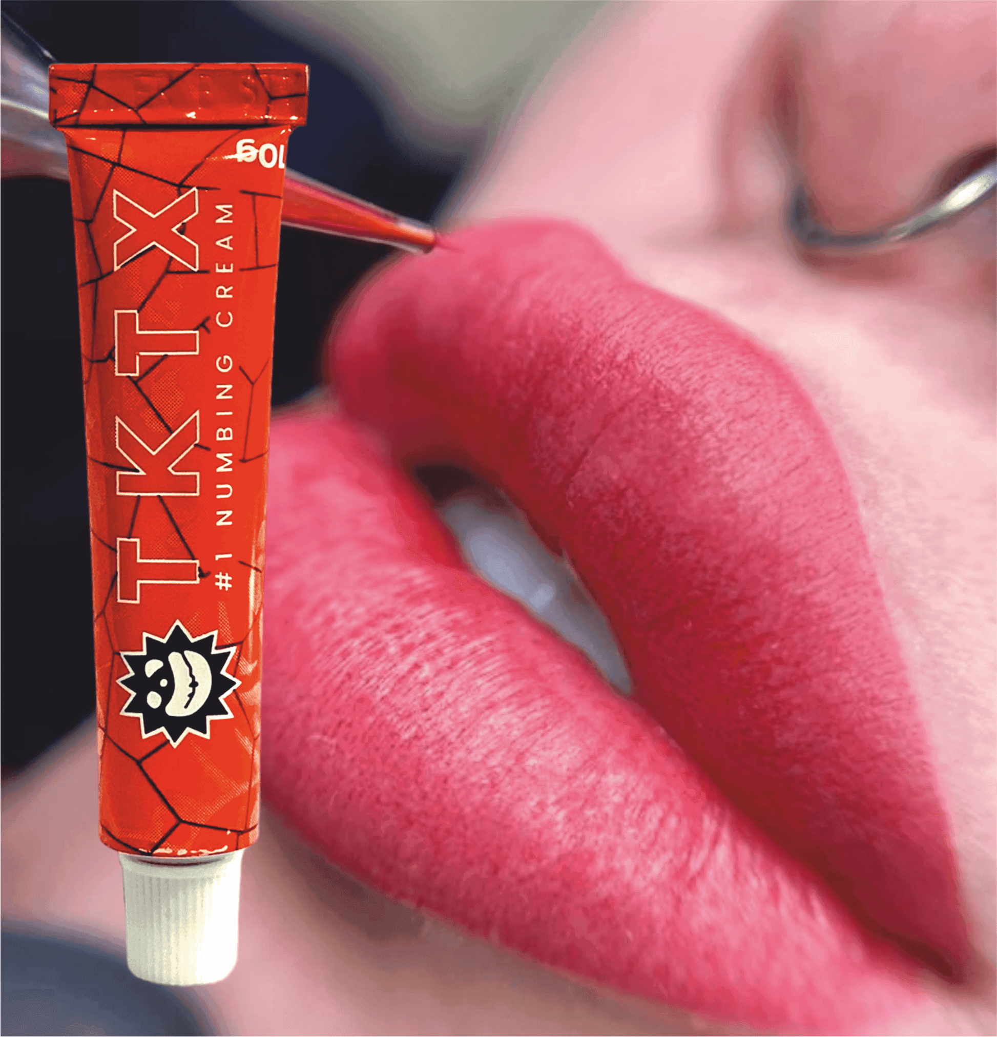Pomada Anestésica TKTX Red 75% - Rápida Oclusão - Micropigmentação - TKTX Numb Cream