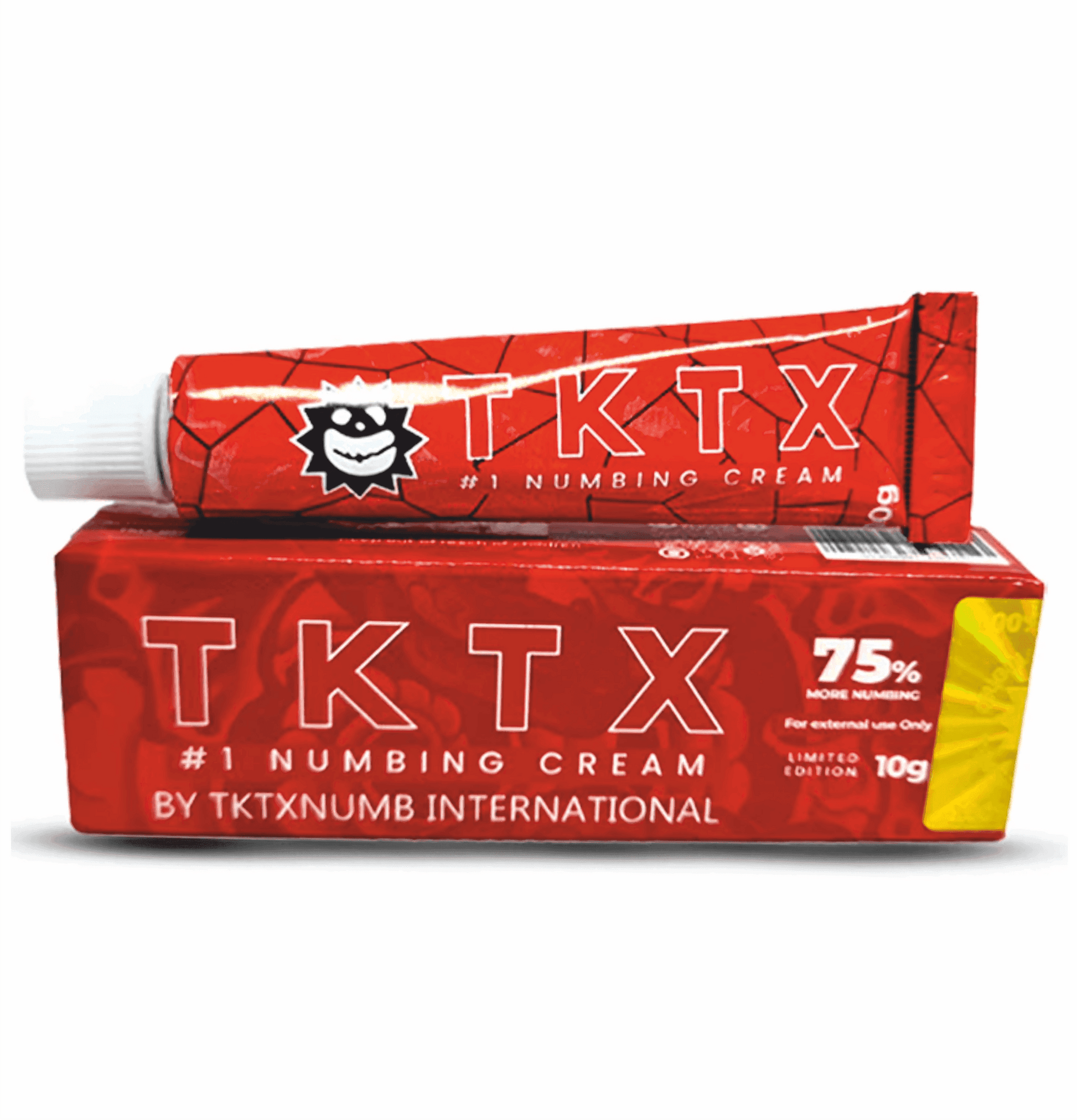 Pomada Anestésica TKTX Red 75% - Rápida Oclusão - Micropigmentação - TKTX Numb Cream
